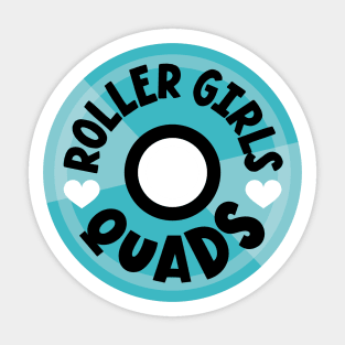 Roller Girls Love Quads - Blue Sticker